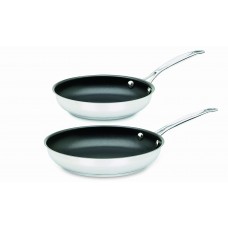 Cuisinart 722-911NS Chef's Classic Stainless Nonstick 2-Piece 9-Inch and 11-Inch Skillet Set 