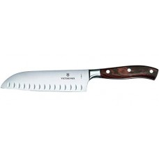 Victorinox Rosewood Forged Collection 6.75 Inch Hollow Edge Santoku Knife